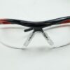 Orr Safety Glasses XP 310 Black/Red Frame Clear Lens