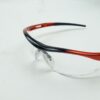 Orr Safety Glasses XP 310 Black/Red Frame Clear Lens - Image 2