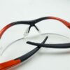 Orr Safety Glasses XP 310 Black/Red Frame Clear Lens - Image 4