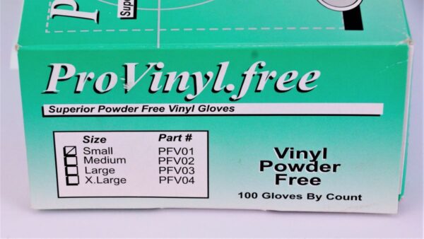 Box 100 PFAV01 INTCO Medical Industry Glove Stretch Vinyl Yellow Powder Free SM - Image 3