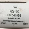 Pack of 10 - Genuine OEM Motorcraft RS90 Ford F4TZ8100B Radiator Cap - Image 3