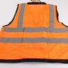 RVZ2820L Pyramex Safety Hi Vis Vest Orange W/Blk Trim Zipper Large - Image 2