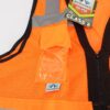 RVZ2820L Pyramex Safety Hi Vis Vest Orange W/Blk Trim Zipper Large - Image 3