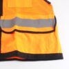 RVZ2820L Pyramex Safety Hi Vis Vest Orange W/Blk Trim Zipper Large - Image 6