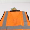 RVZ2820L Pyramex Safety Hi Vis Vest Orange W/Blk Trim Zipper Large - Image 8