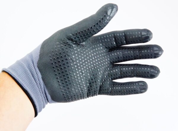 12PK RADIANS RWG12S Foam Nitrile Coated Gloves 3/4 Dip Coverage Black/Gray S - Image 3