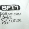 12 Pairs of SFT1 Safety Gloves EN388 White XX-Large S751-3335-0-XXL - Image 2