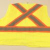 Hi Vis Vest Radwear 2X-Large Class 2 100% Polyester Mesh X Back Tape Zipper - Image 2