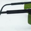 Tomahawk Series Black Safety Glasses W3.0 Green Lens Wrap-Around Lens - Image 4