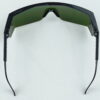 Tomahawk Series Black Safety Glasses W3.0 Green Lens Wrap-Around Lens - Image 5