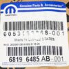 Genuine OEM 68196485-AB Mopar Jeep Chrome & Red Wing Trailhawk Emblem Nameplate - Image 2