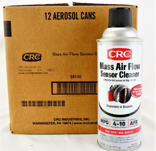 CRC Mass Air Flow MAF Sensor Cleaner 11oz Can 05110 Case 12 Pack