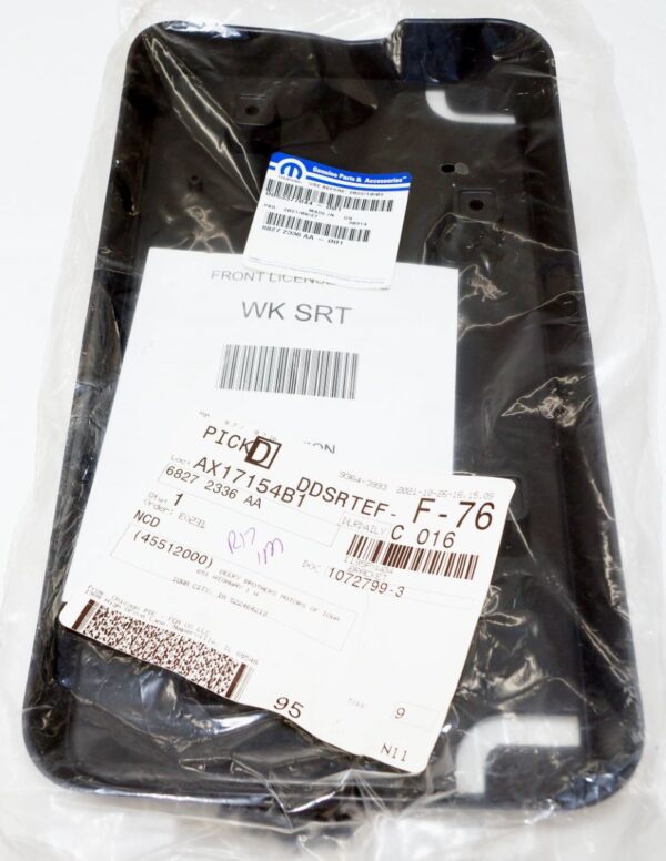 Genuine OEM 68272336-AA Mopar Front License Plate Bracket - Image 5