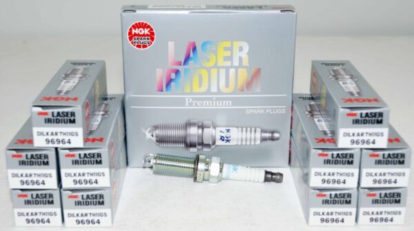 Set of 10 Genuine NGK 96964 Laser Iridium Spark Plugs DILKAR7H11GS