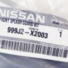 Genuine OEM 999J2-X2003 Nissan Splash Guards Front Set 13-19 Pathfinder - Image 2