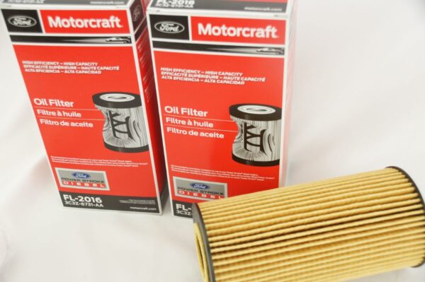 2 Pack of Genuine Motorcraft FL2016 Engine Oil Filters w/ Gloves Ford 3C3Z6731AA - Image 3