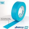 6 Rolls Blue Aqua Automotive Masking Tape 1-1/2" x 60yds AM3655 IPG 36mm - Image 3