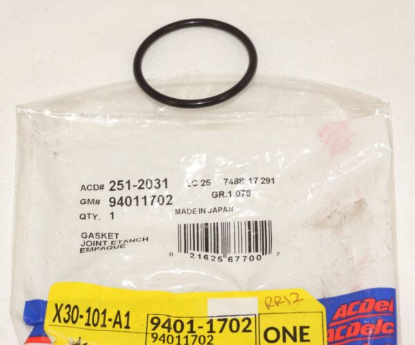 Genuine OEM ACDelco 251-2031 Engine Oil Cooler Line O-Ring GM 94011702