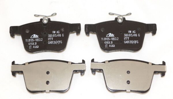 Genuine OEM Volkswagen 3QF698451 Brake Pad Set Rear Golf R Atlas AWD Audi S3 FWD - Image 3