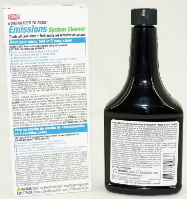 Case of 12 CRC 05063 Guaranteed To Pass Emissions System Cleaner 12 oz Bottle - Image 4