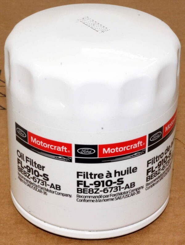 Genuine OEM Motorcraft FL910S Engine Oil Filter Ford BE8Z6731AB FL910SB12