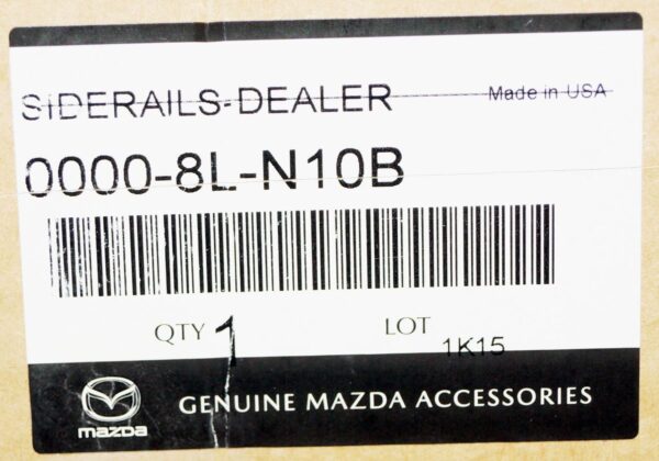 Genuine OEM 0000-8L-N10B Mazda 16 -3 CX-9 Roof Rack Side Rails CX9 - Image 5