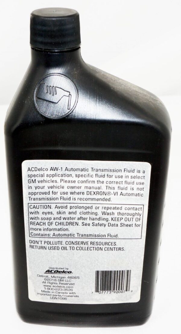 Genuine OEM ACDelco 10-4062 Automatic Transmission Fluid AW1 GM 19256039 - Image 2