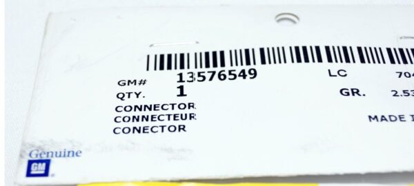 Genuine OEM 13576549 GM Multi Purpose Wiring Connector - Image 2