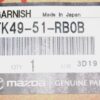 Genuine OEM TK49-51-RB0B Mazda Left Front Rocker Molding 16-19 CX-9 - Image 6