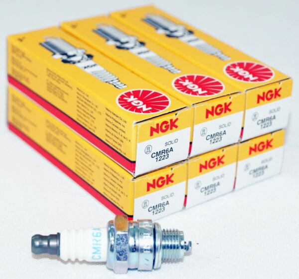 6 Pack Genuine NGK 1223 CMR6A Nickel Spark Plugs