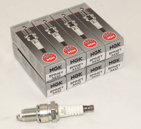 8 Pack Genuine NGK 3432 BPR4EY V-Power Spark Plugs