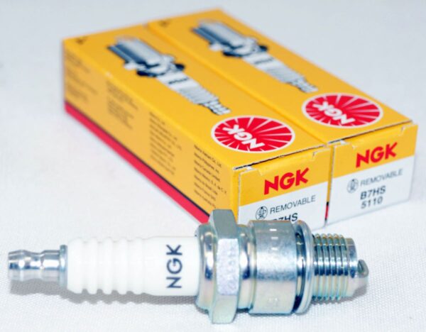 2 Pack Genuine NGK 5110 B7HS Nickel Spark Plug for Marine Motorcycle Snowmobiles