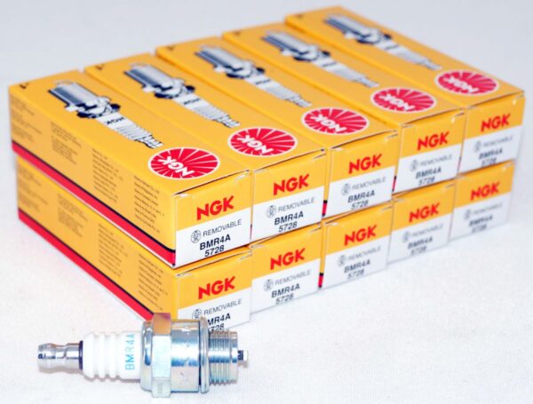 Box of 10 Genuine NGK 5728 BMR4A Nickel Spark Plugs