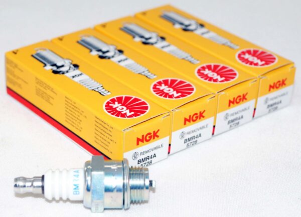 Set of 4 Genuine NGK 5728 BMR4A Nickel Spark Plugs