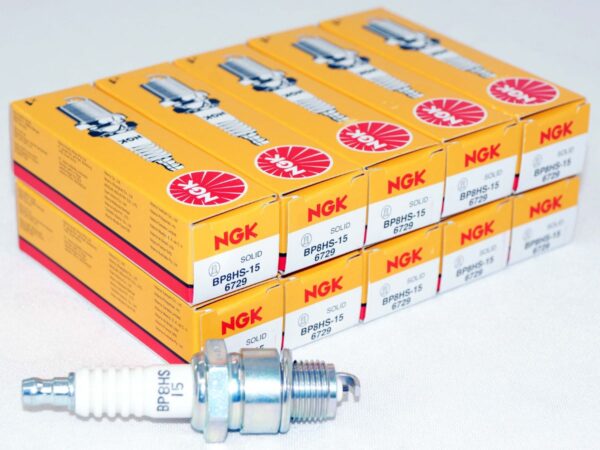 10 Pack Genuine NGK 6729 BP8HS15 Nickel Spark Plug for Mercury 9.9-15 Outboards