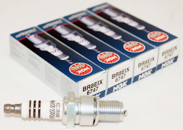 4 Pack Genuine NGK 6747 BR8EIX Iridium IX Spark Plug Marine Go-Kart Power Sport