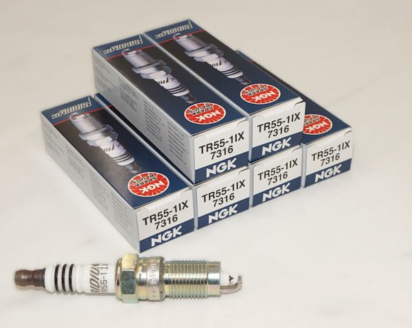 Set of 6 NGK 7316 TR55-1IX Iridium IX Spark Plugs