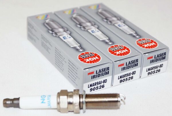 Set of 3 Genuine NGK 90526 LMAR9AI-8D Laser Iridium Spark Plugs