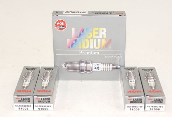 4 Pack Genuine NGK 91006 Laser Iridium Spark Plug SILFER8C7ES