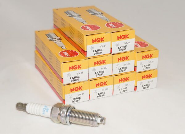 Set of 10 NGK 92650 LKR6E Nickel Spark Plugs