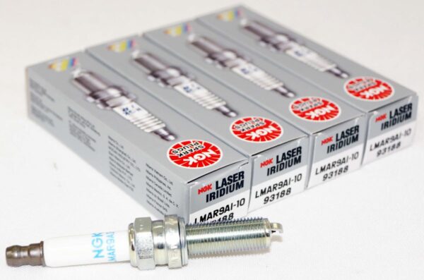 Set of 4 Genuine NGK 93188 LMAR9AI-10 Laser Iridium Spark Plugs for KTM