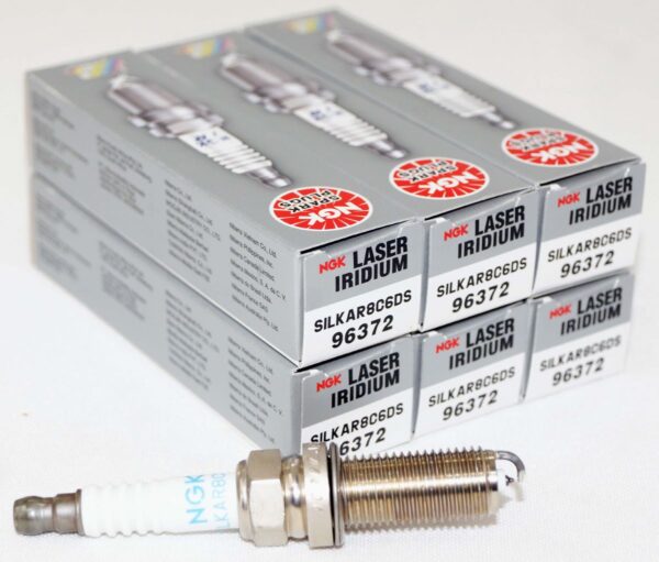 Set of 6 NGK 96372 SILKAR8C6DS Laser Iridium Spark Plugs