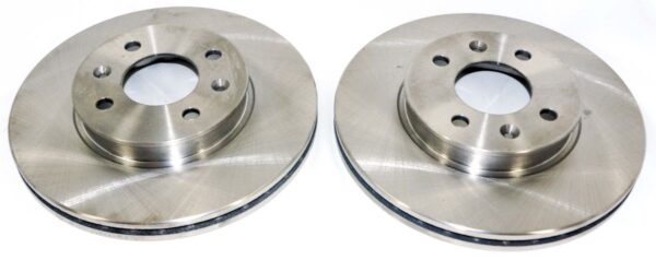 Set of 2 Brake Disc Rotors CMX 8-980452 for 06-11 Hyundai Accent Kia Rio