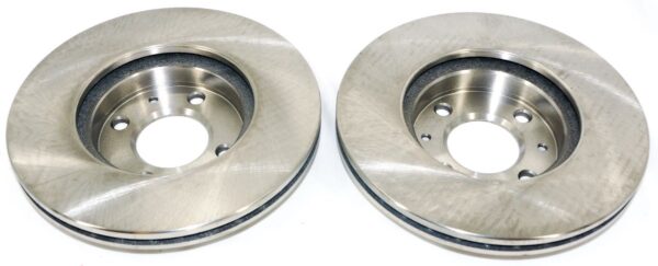 Set of 2 Brake Disc Rotors CMX 8-980452 for 06-11 Hyundai Accent Kia Rio - Image 3