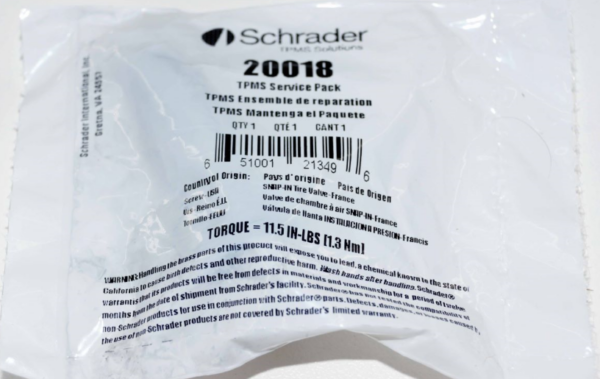 Set of 4 Schrader 20018 TPMS Snap-In Valve Stem Parallel Key Sensor Service Kit - Image 2