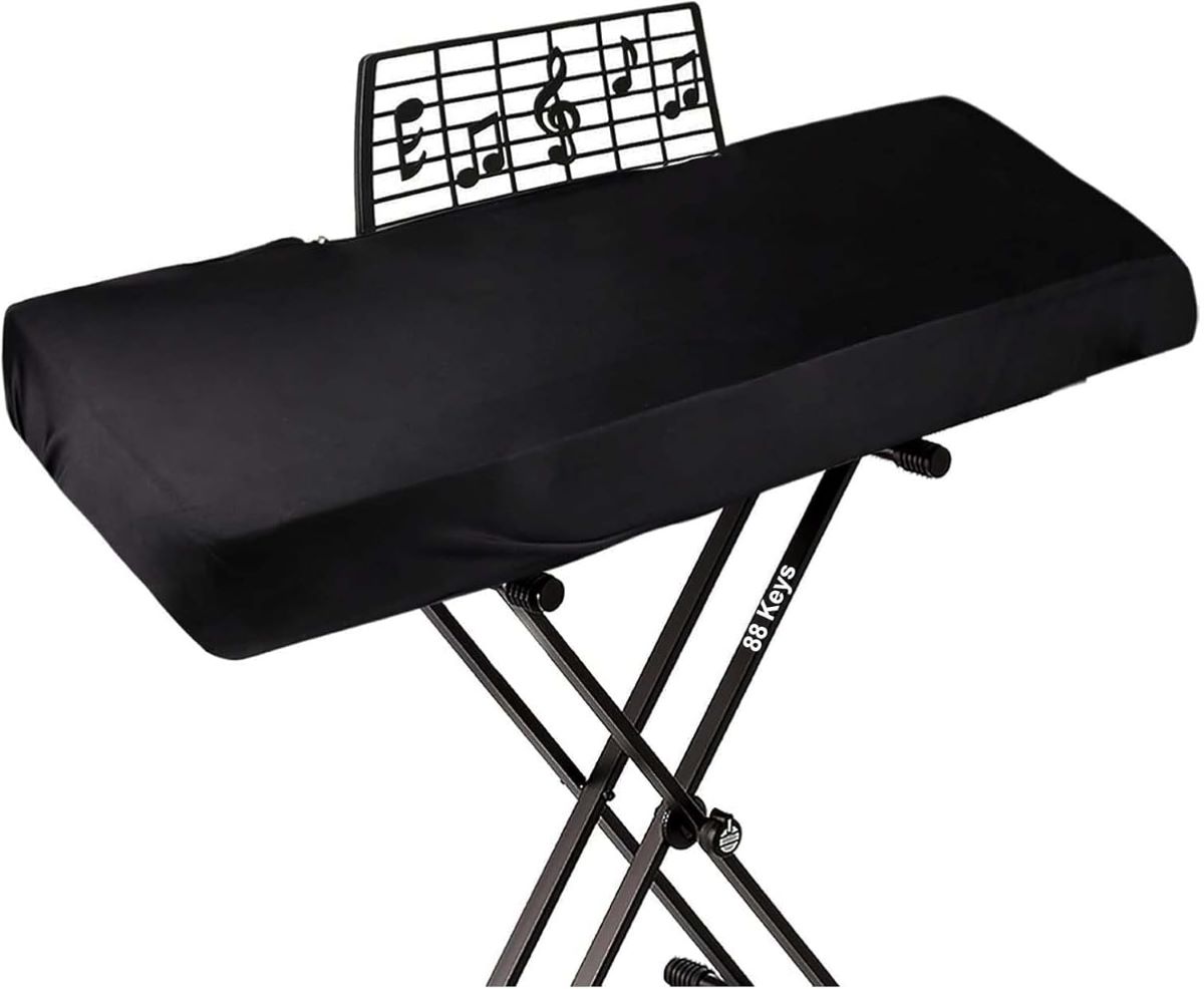 Stretchy 88 Keys Piano Keyboard Dust Cover with Music Stand Opening