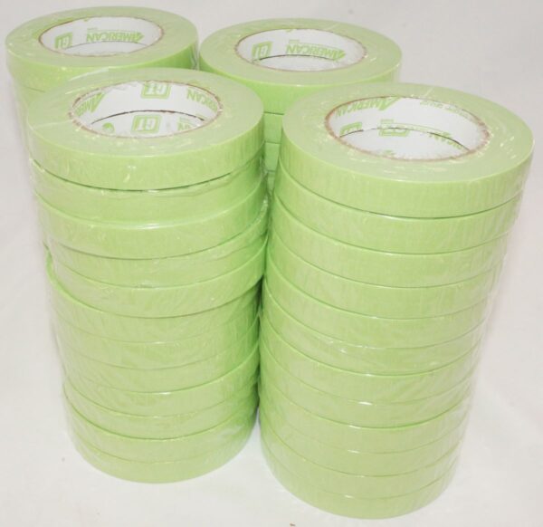 48 Rolls Green Masking Tape 3/4" x 60yds. GT1855 IPG American Tape