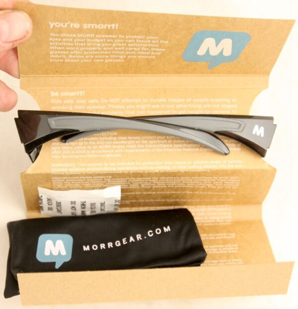 Marrconi Z75 Sport Sun Glasses Fog Armorr Black Carbon Frame Gray Lens - Image 4