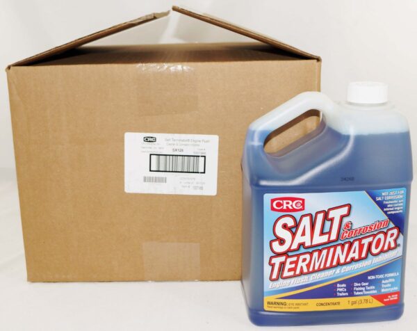 Case of 6 CRC Salt Terminator Engine Flush Cleaner & Corrosion Inhibitor 1 Gal