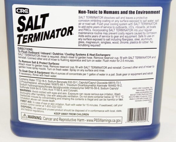 Case of 6 CRC Salt Terminator Engine Flush Cleaner & Corrosion Inhibitor 1 Gal - Image 4